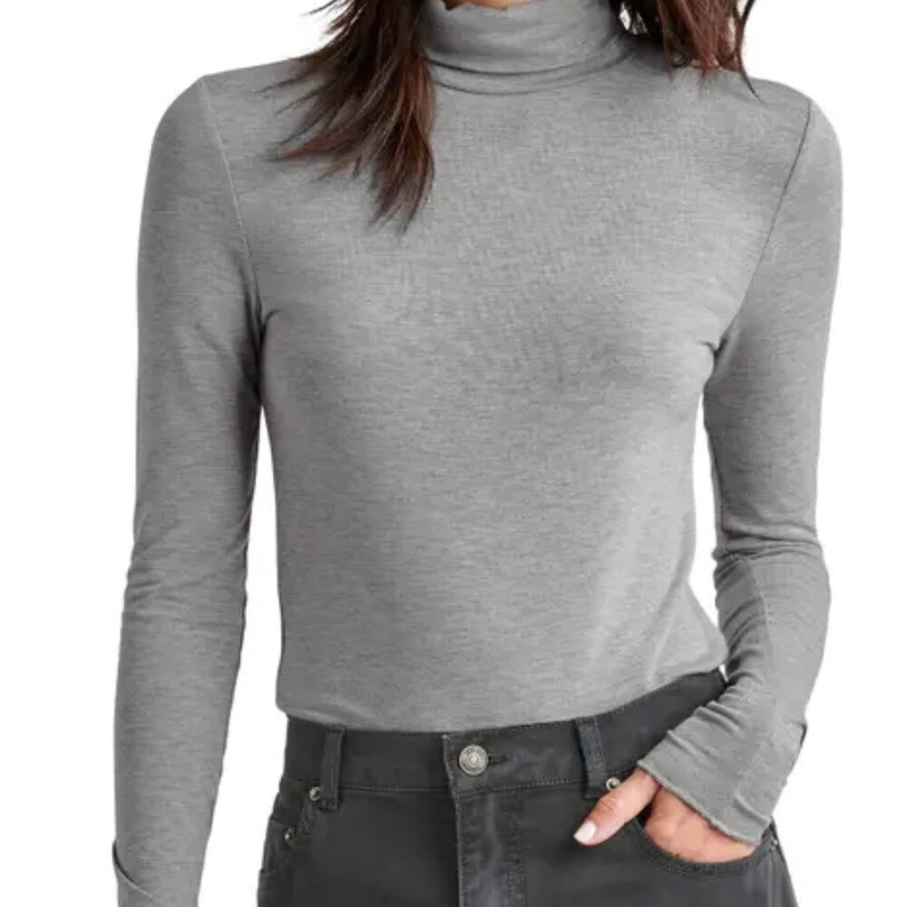 Fitted Grey Turtleneck